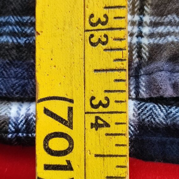 Red Head casual button down flannel shirt brown grey plaid men's size 2XLT - Picture 9 of 10